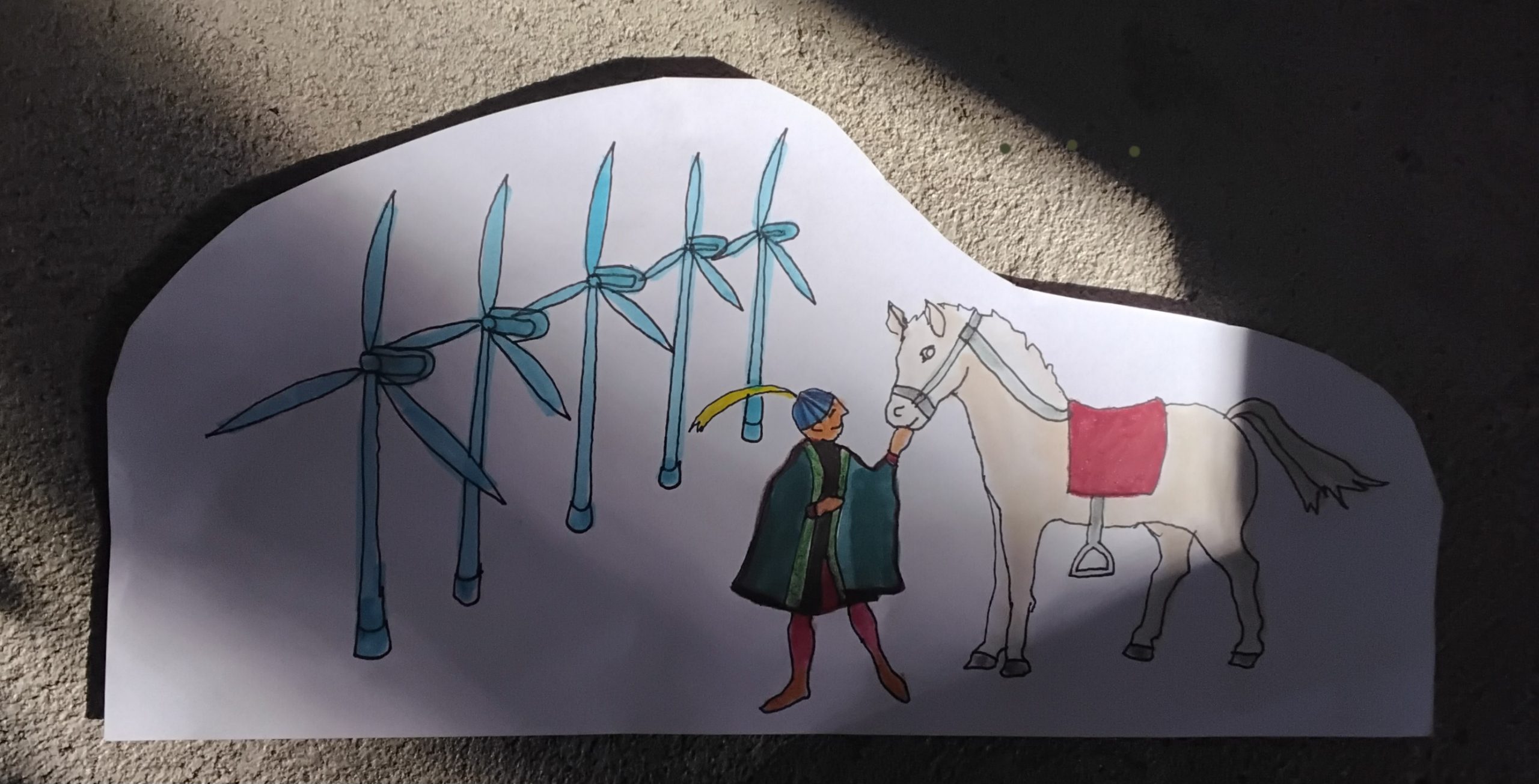 Quixotes View I drawing I 2025 © Jasmin Liebetrau