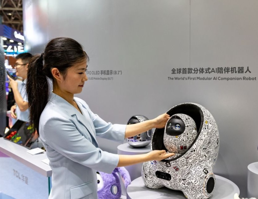 TLC Companion Robot (black version) I Export Product l 2026 seen on Xinhua News
