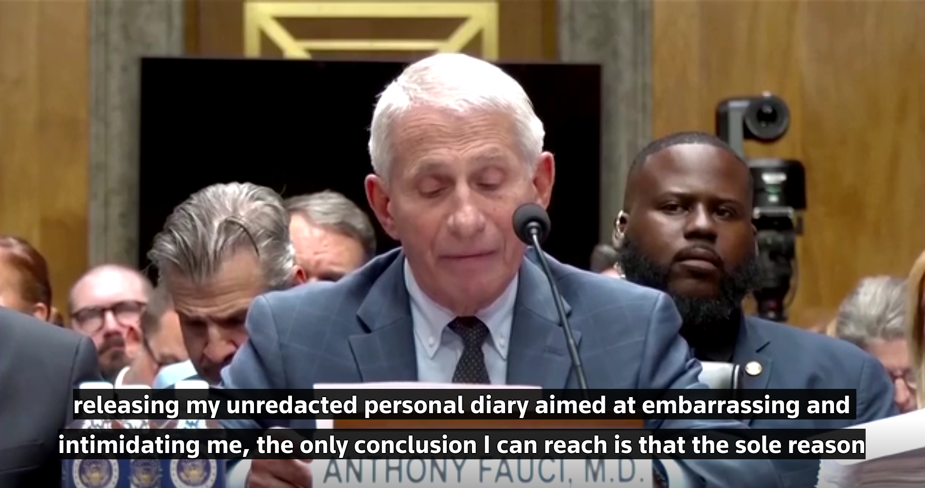 Dr. Anthony Fauci stating correctly the reason for legal investigation, prosecution related hearings and intended outcome.