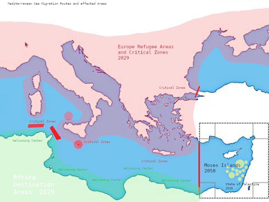Situation Plan I NATO on Russia I Migration routes and refugee areas in destination Africa via Mediterranean Sea coasts and Turkey I JL 2026